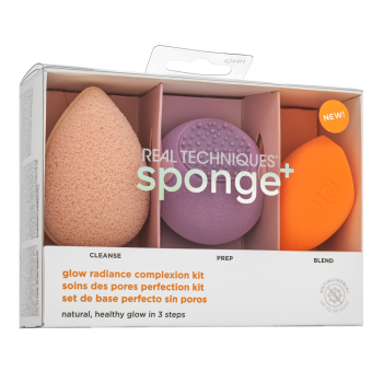 Real Techniques Sponge+ Glow Radiance Complexion Kit 3pcs