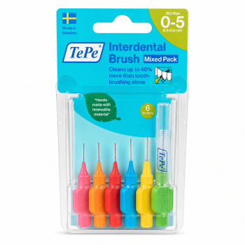 TePe Interdental Brush 6 pcs Mixed Pack