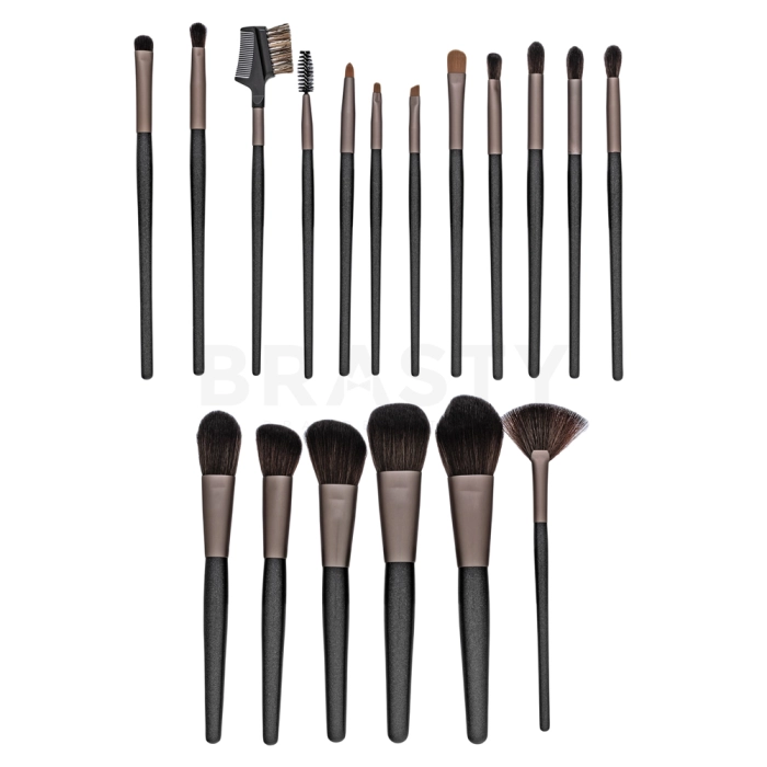 MIMO Makeup Brush Set Black 18 Pcs